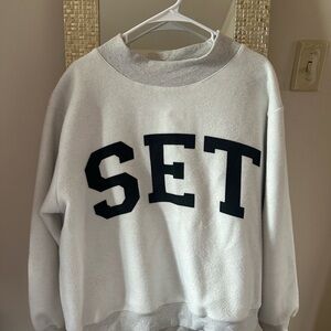 PARKE X SET ACTIVE Mockneck sweatshirt